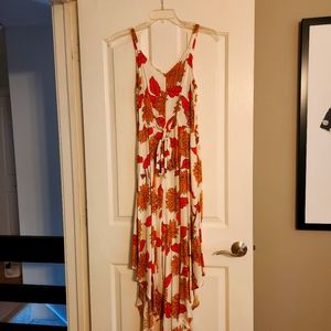 Floral wide leg jumper
